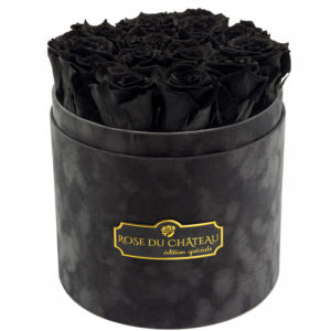 Czarne Róże wieczne we flowerboxie