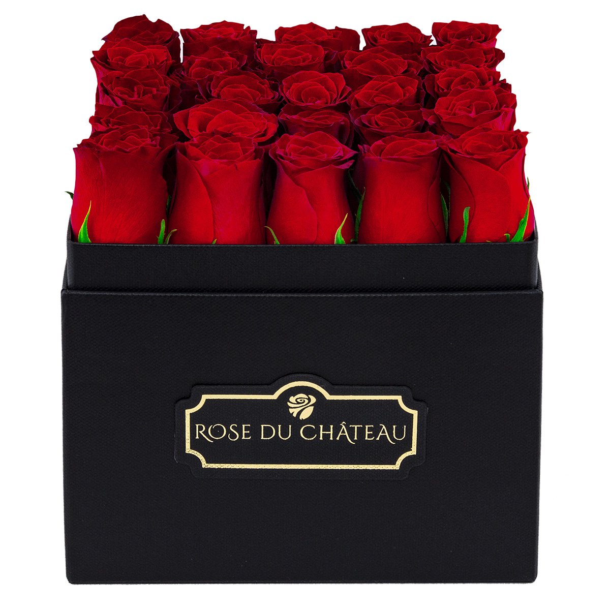 Fresh Red Roses in Black Square Box Fresh Red Roses in Black Square Box - Image 2