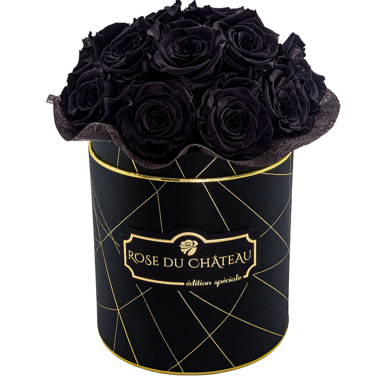Bouquet di Rose Eterne Nere in Box Industriale Nero Co oznaczają kolory róż