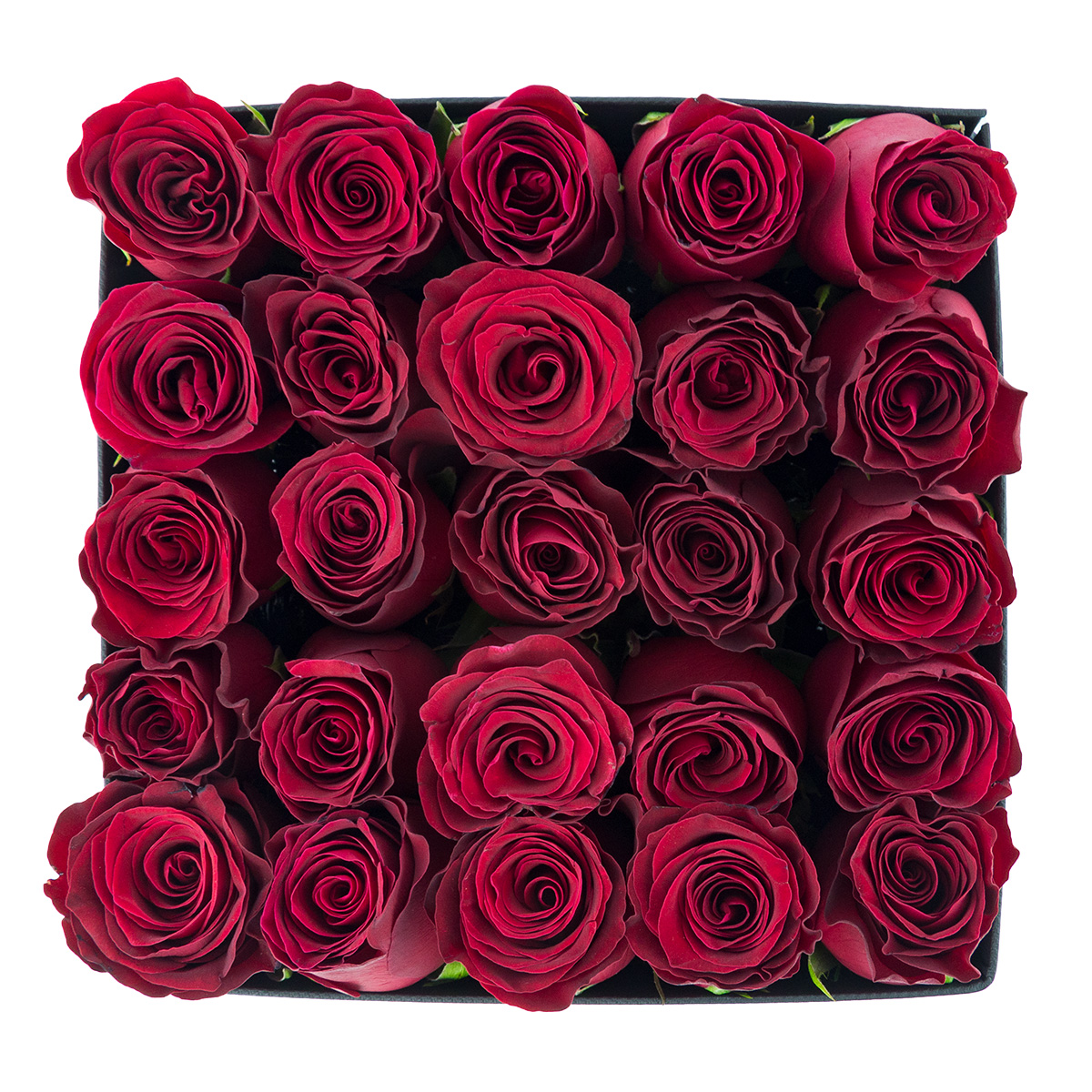 Fresh Red Roses in Black Square Box Fresh Red Roses in Black Square Box - Image 3