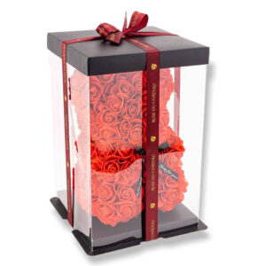 Orsetto rosso di rose