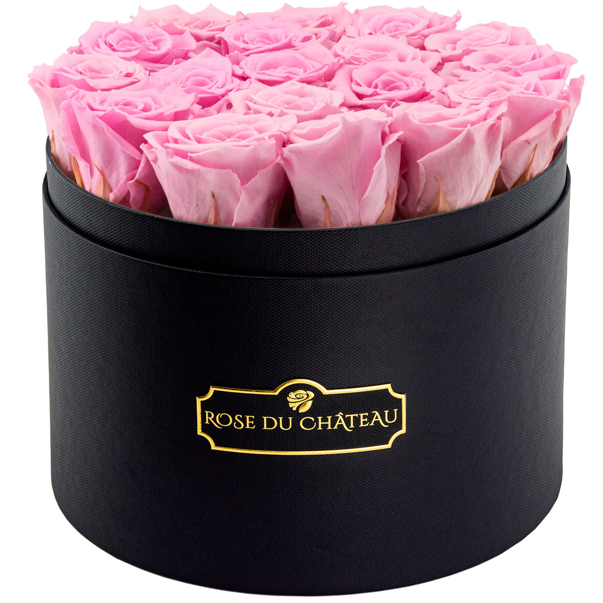 Wieczny Bukiet Róż Jasnoróżowych i Czarny Duży Flower Box Wieczny Bukiet Róż Jasnoróżowych i Czarny Duży Flower Box - obrazek 2