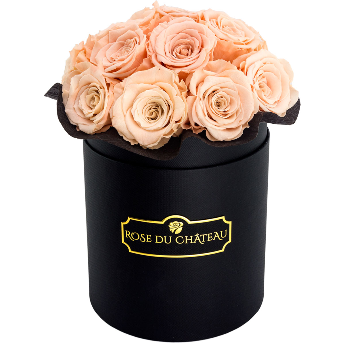 Herbaciane Wieczne Róże Bouquet w Czarnym Boxie Herbaciane Wieczne Róże Bouquet w Czarnym Boxie