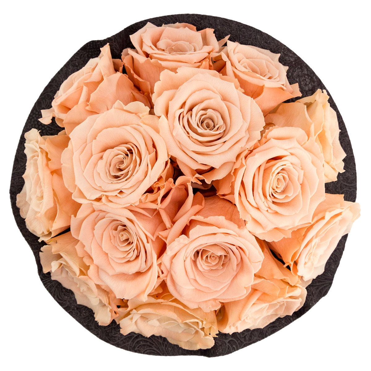 Herbaciane Wieczne Róże Bouquet w Czarnym Boxie Herbaciane Wieczne Róże Bouquet w Czarnym Boxie - obrazek 2