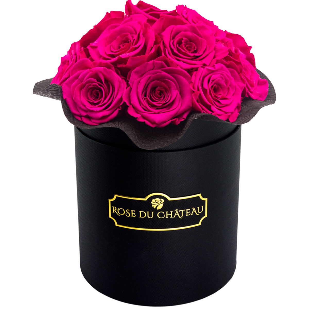 Różowe Wieczne Róże Bouquet w Czarnym Boxie Różowe Wieczne Róże Bouquet w Czarnym Boxie