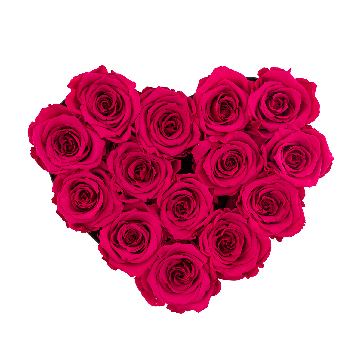 Różowe Wieczne Róże w Białym Boxie Heart Różowe Wieczne Róże w Białym Boxie Heart - obrazek 2