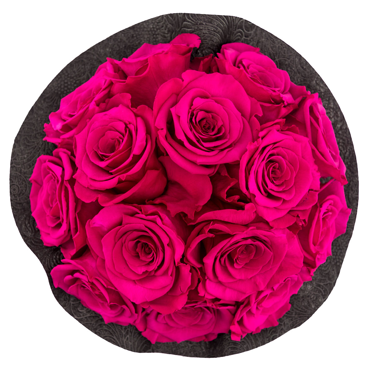 Różowe Wieczne Róże Bouquet w Czarnym Boxie Różowe Wieczne Róże Bouquet w Czarnym Boxie - obrazek 2